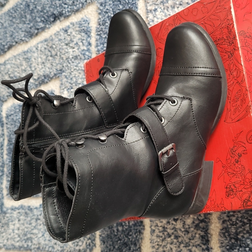 AMERICAN RAG combat boot - black